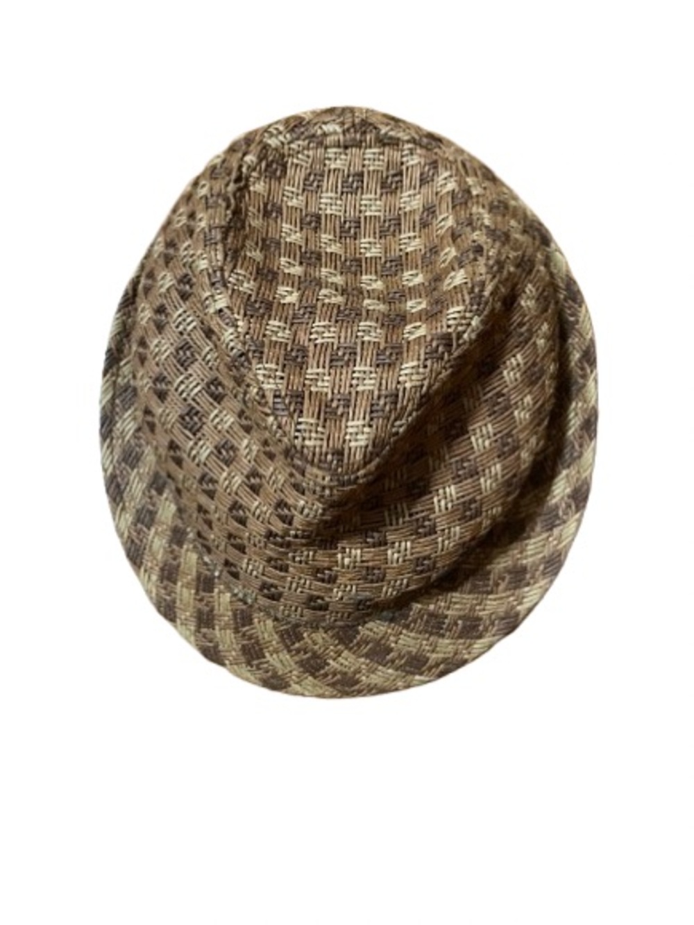 Original Panama Jack Woven Brown Paper Hat - Stylish Sun Hat Size Medium